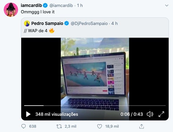 Cardi B Pedro Sampaio