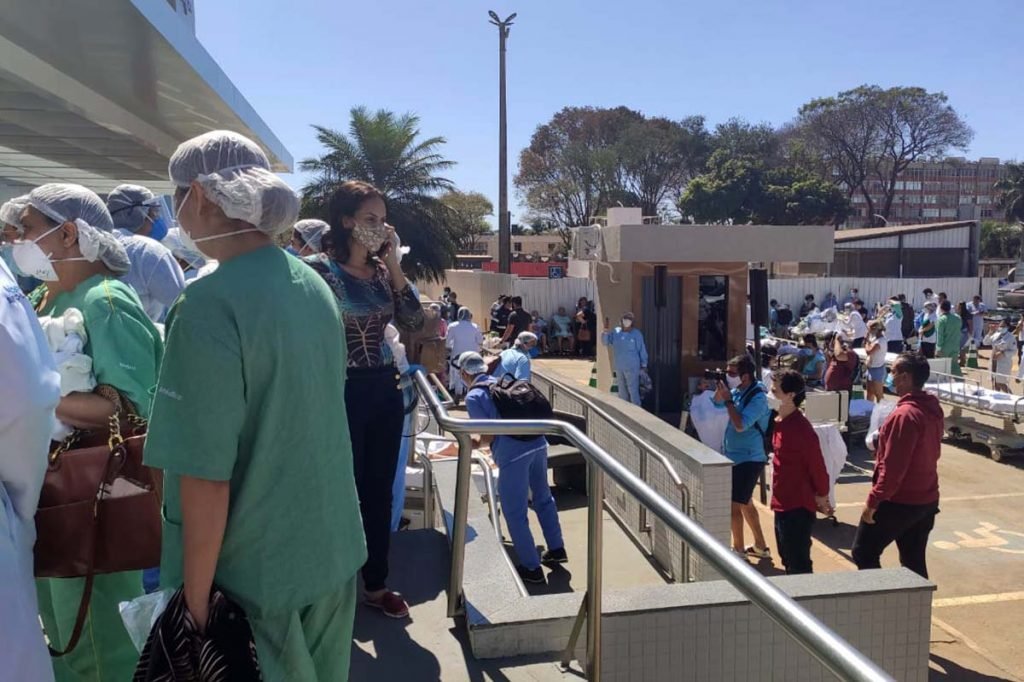 Incêndio no hospital Santa Luzia em Brasília5