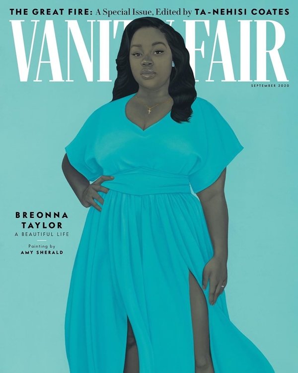 Pintura de Breonna Taylor na capa da Vanity Fair, de setembro de 2020