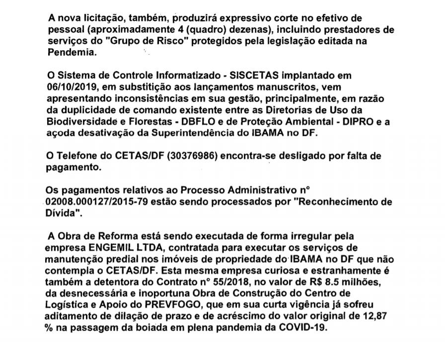Representação enviada ao MPF