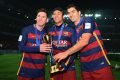 trio MSN Messi, Neymar e Suárez