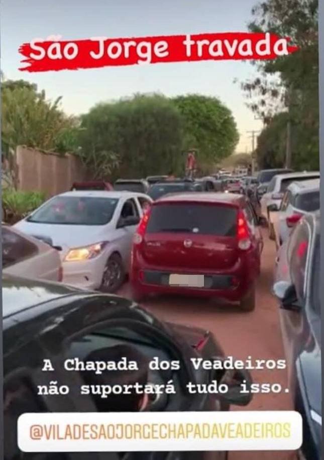 Moradores denunciam descaso de turistas com pandemia na Chapada dos Veadeiros
