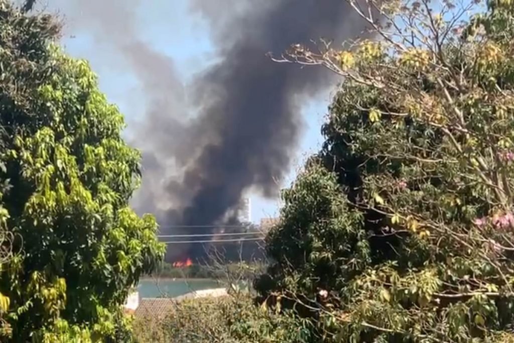 Incêndio florestal de grandes proporções atinge o CO da UnB