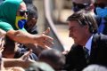 Bolsonaro cumprimenta apoiadores no 7 de Setembro