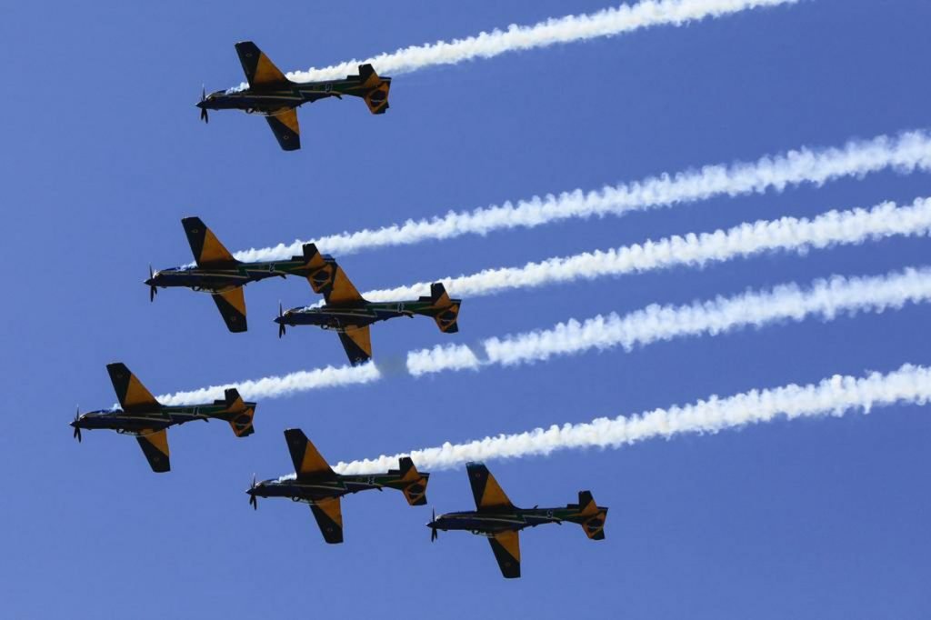 Esquadrilha da fumaça 7 de setembro 2020 Esplanada dos ministerios