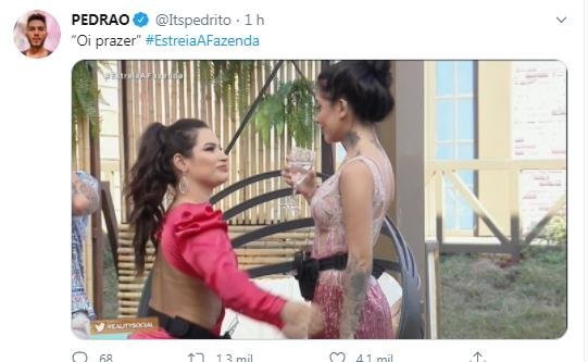 Reações no Twitter ao elenco de A Fazenda