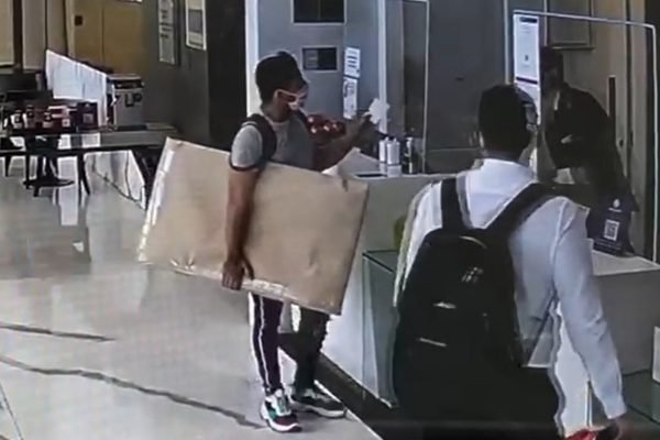 Vídeo. Homem que roubava TVs de hotéis em todo Brasil e preso no DF