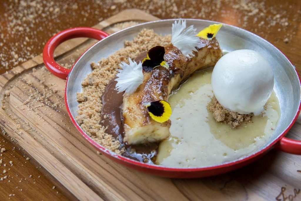 Banana flambada