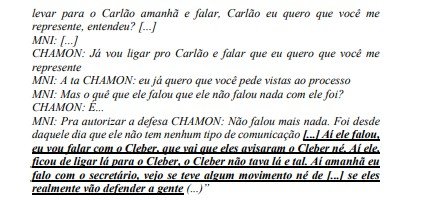 Trecho processo Falso Negativo