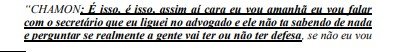 Trecho processo Falso Negativo