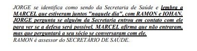 Trecho processo Falso Negativo
