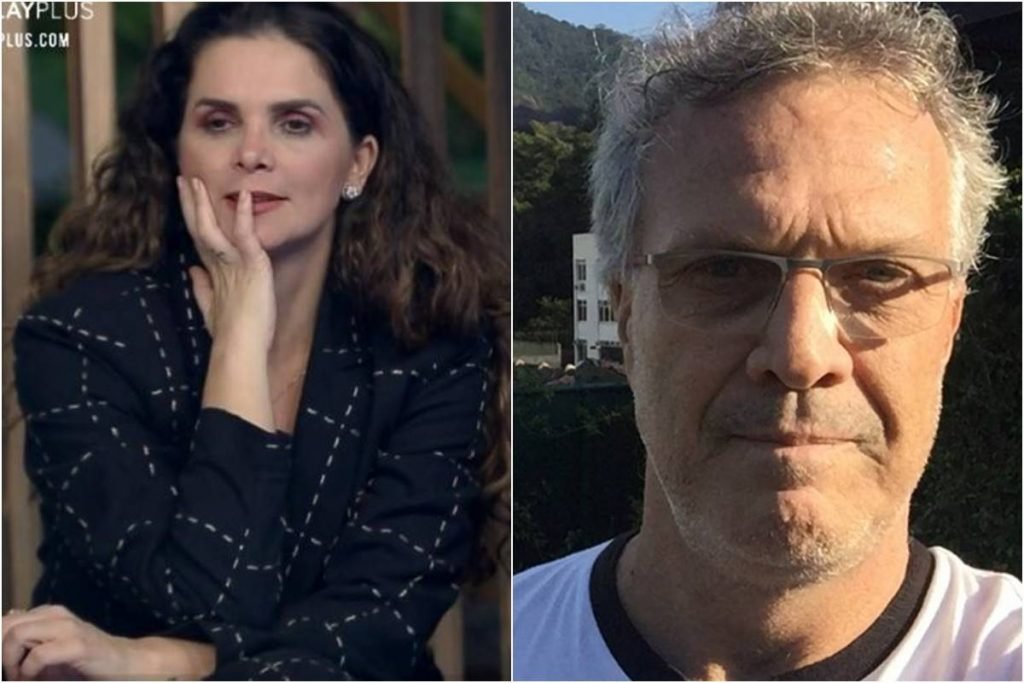 Luiza Ambiel e Pedro Bial