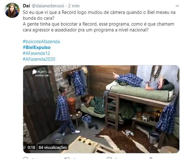 Web pede expulsão de Biel de A Fazenda