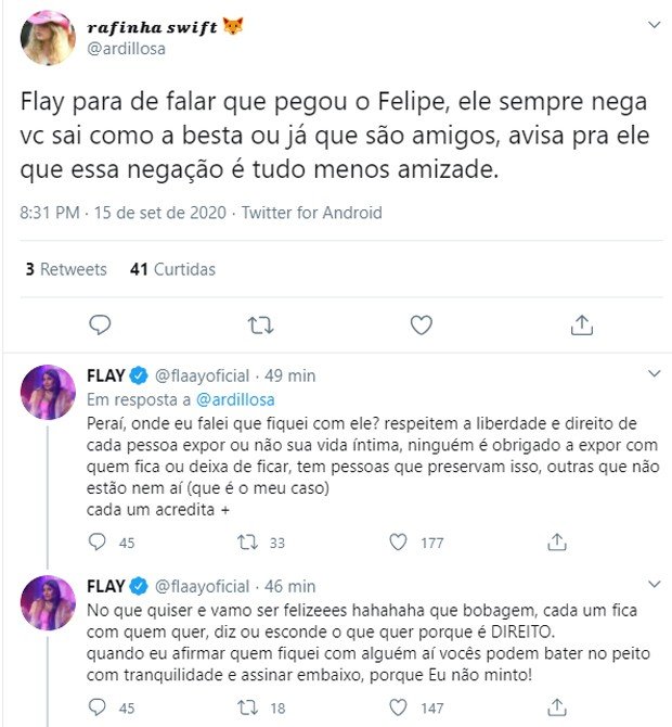 Flayslane é acusada de mentir sobre affair com Prior