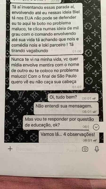 Conversa no Instagram