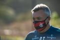 Domènec Torrent em treino do Flamengo