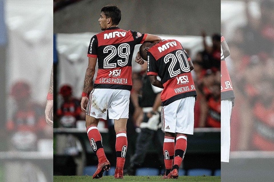 Lucas Paquetá e Vinícius Jr