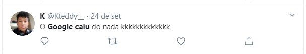 Google fora do ar
