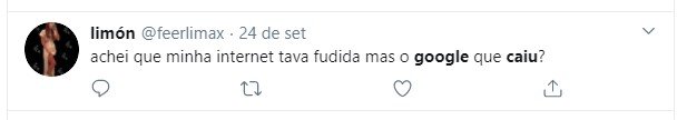 Google fora do ar