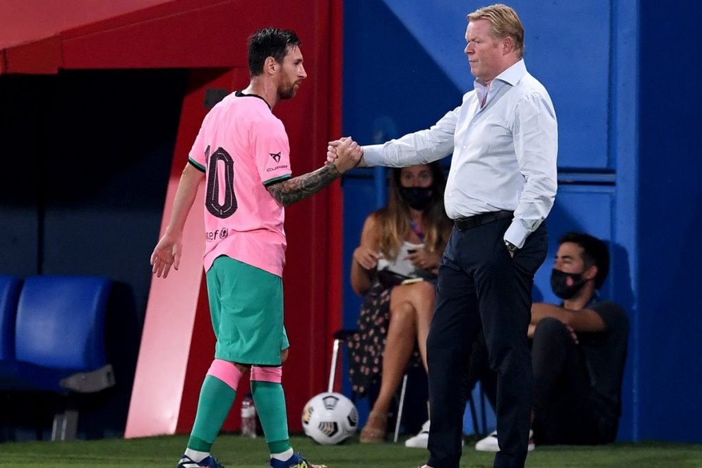 Ronald Koeman e Messi