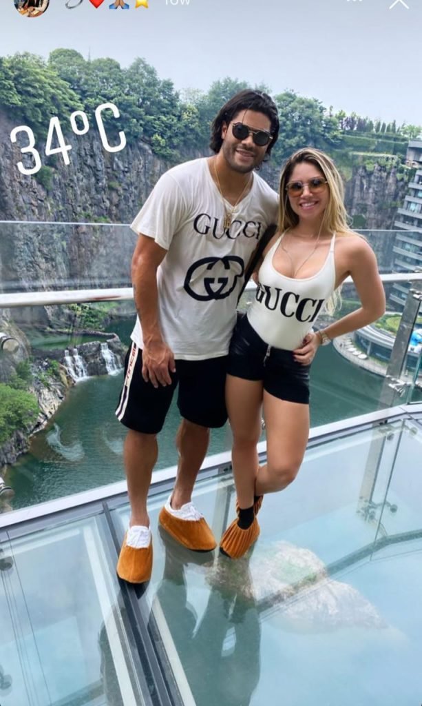 Hulk Paraíba e Camila Ângelo