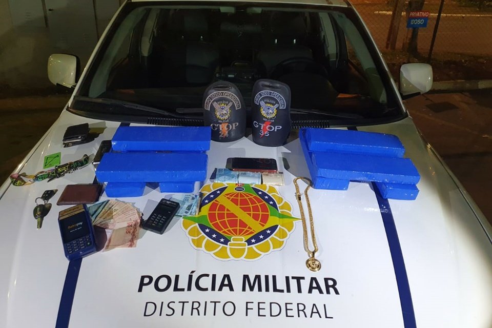 8kg de maconha apreendidos pela PMDF