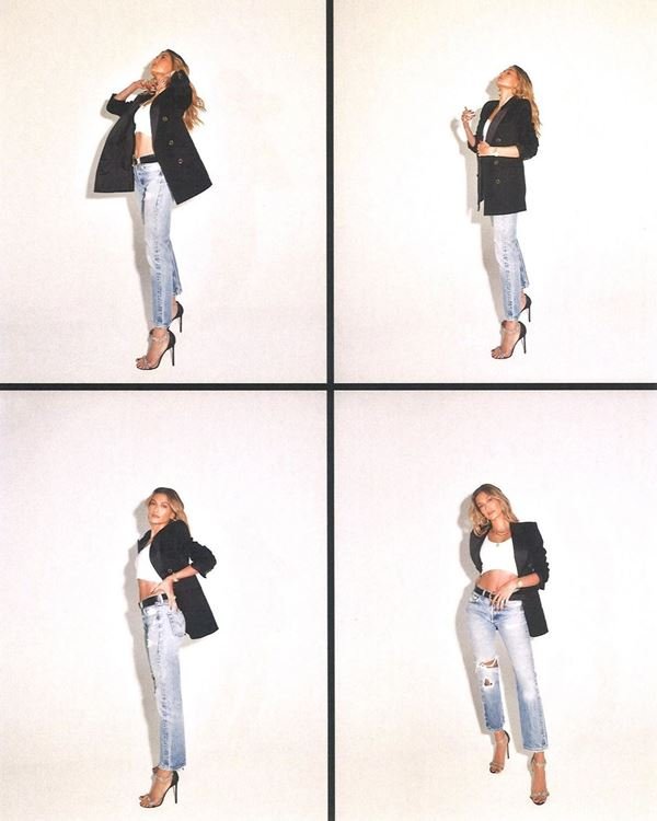 Modelo com jeans vintage da Levi's