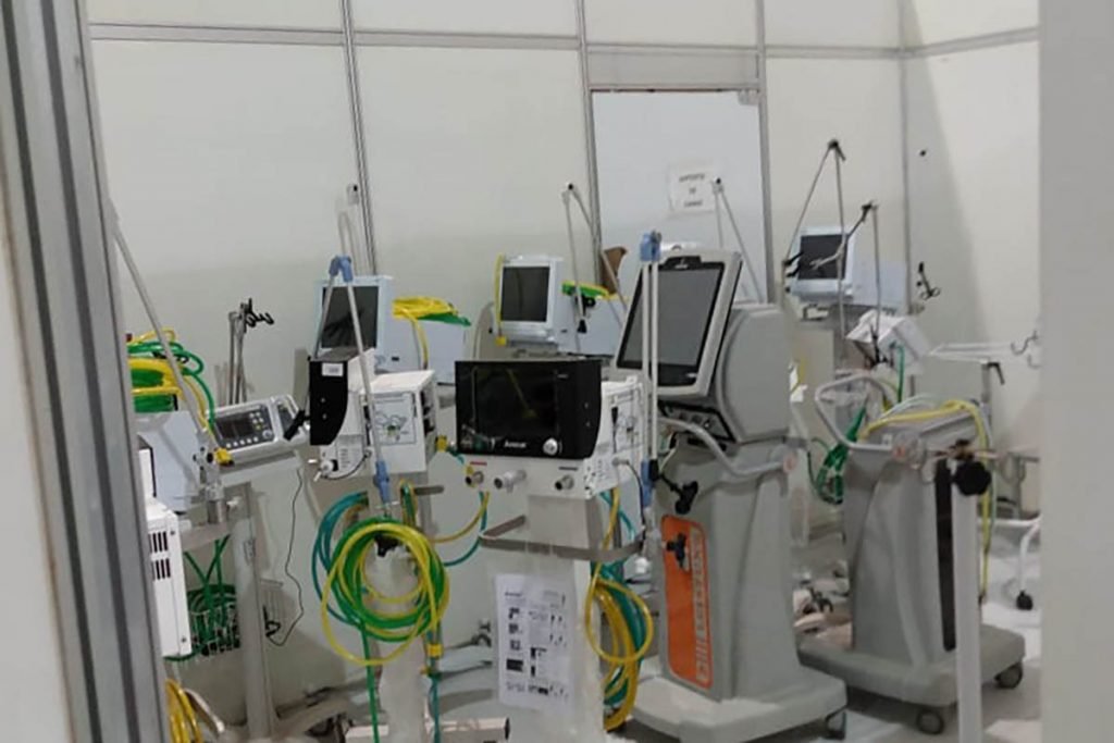 equipamentos hospital campanha aguas lindas
