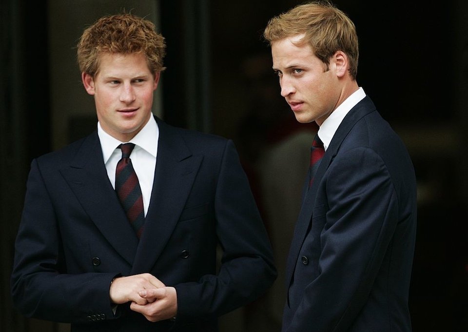 príncipes harry e William