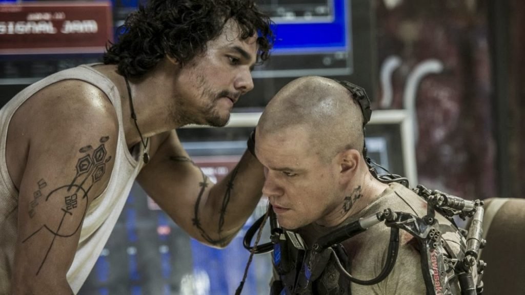 Cena de Elysium com Wagner Moura