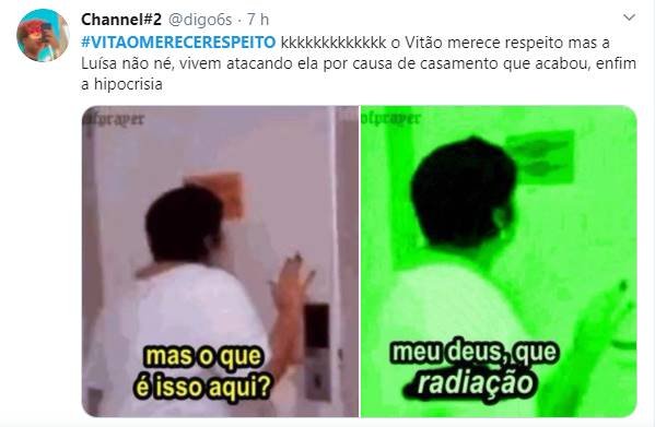 Fãs sobem a tag Vitão Merece Respeito