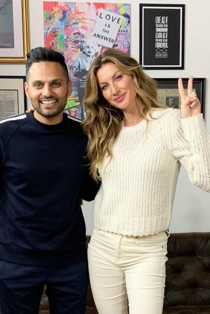 Jay Shetty e Gisele Bündchen