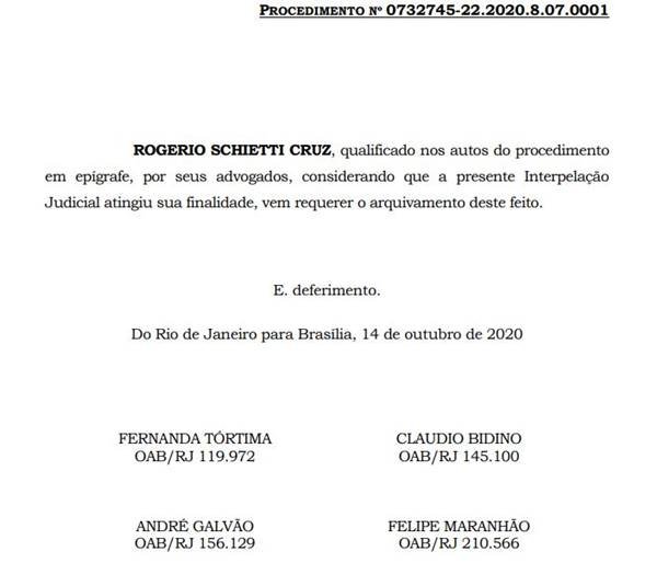 O ministro do Superior Tribunal de Justiça (STJ) Rogério Schietti pediu o arquivamento de processo contra defesa de réu da Operação Falso Negativo