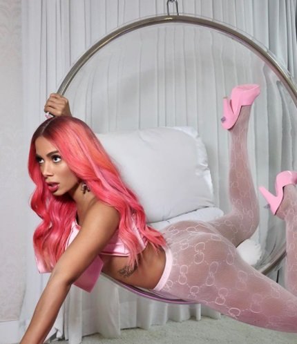 Anitta publica ensaio com calça transparente