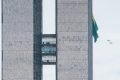 Caça Gripen sobrevoa o Congresso Nacional