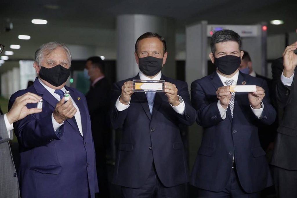 Doria, em Brasília, pediu que o ministro da Saúde fosse poupado pelo presidente Bolsonaro