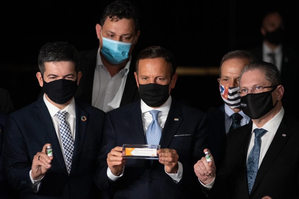 Coletiva de imprensa com o Governador João Doria, no salão Azul do senado Federal