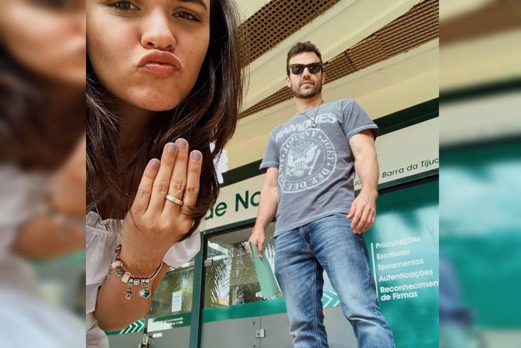 Talita Younan e João Gomez
