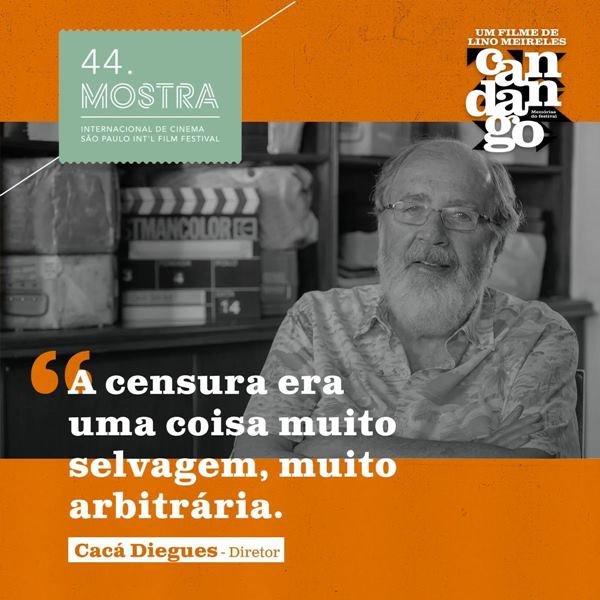 Cards de divulgação de Candango: Memórias do Festival