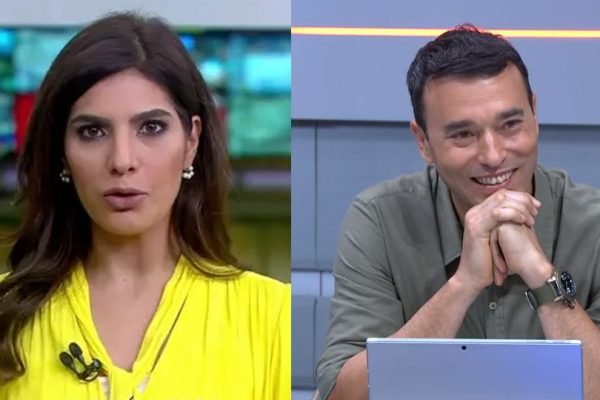 Andréia Sadi e André Rizek estão grávidos de gêmeos