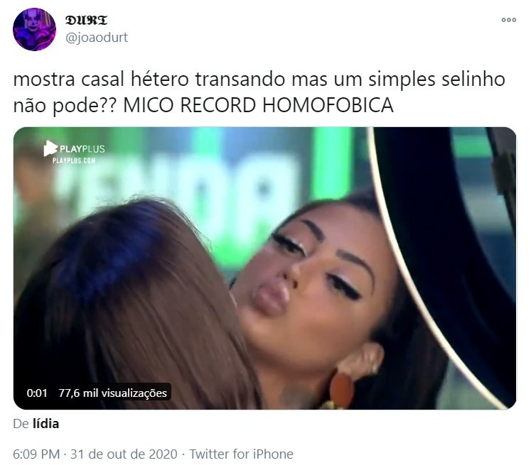 Tweets Record homofóbica