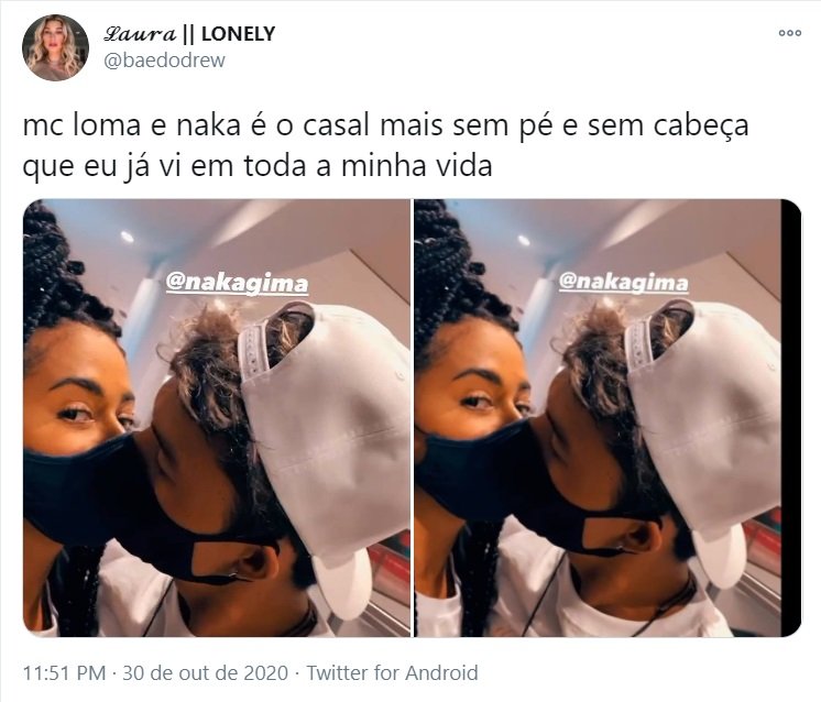 Tweets Mc Loma e Naka