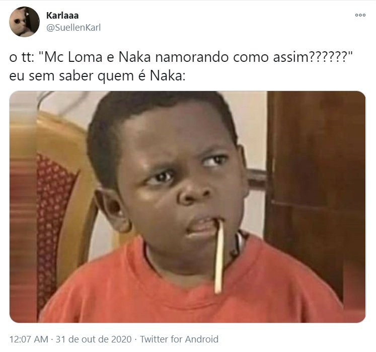 Tweets Mc Loma e Naka