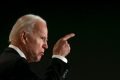 candidato joe biden durante pronunciamento
