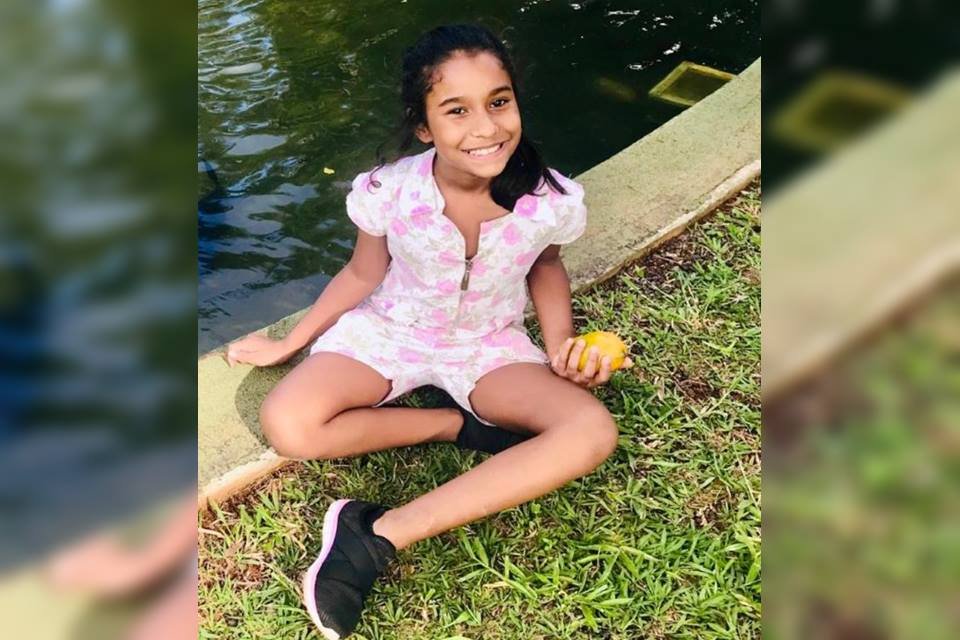 Maria Eduarda Mowbray, menina de Brasília com a síndrome inflamatória multissistêmica pediátrica