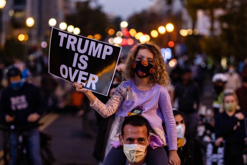 Manifestações após vitória de Joe Biden