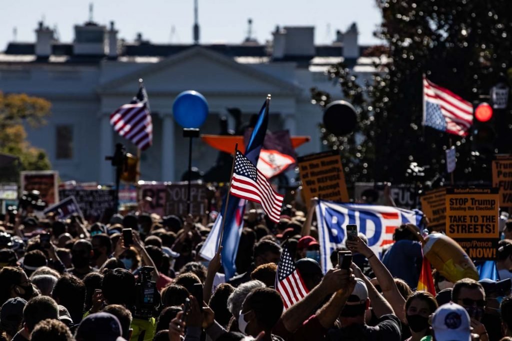 Manifestações após vitória de Joe Biden