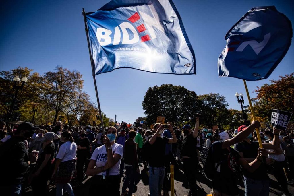 Manifestações após vitória de Joe Biden