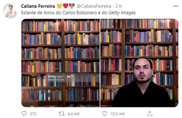 Carlos Bolsonaro usa foto de banco de imagens