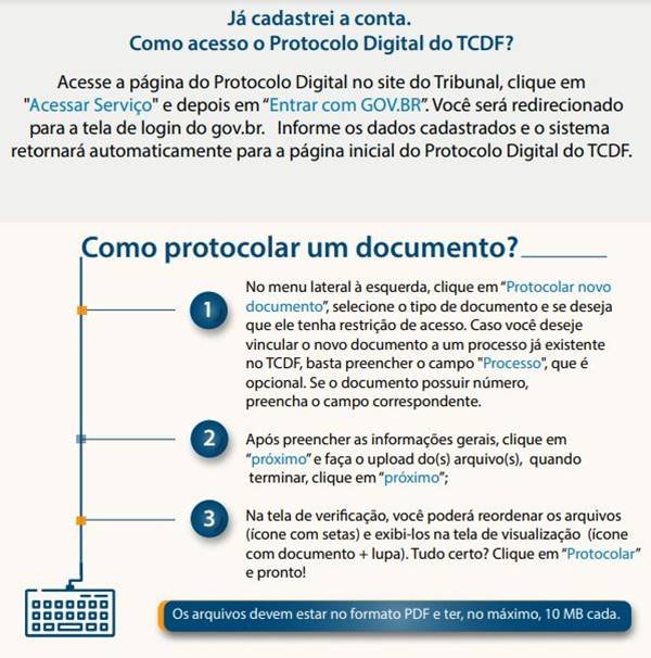 TCDF passa a adotar protocolo digital de documentos
